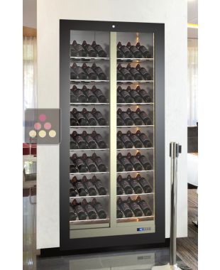 Vitrine à vin encastrable multi-températures - Usage pro - Bouteilles inclinées CALICE DESIGN