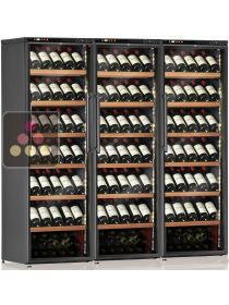Combiné de 3 caves à vin mono-température de service ou de conservation CALICE