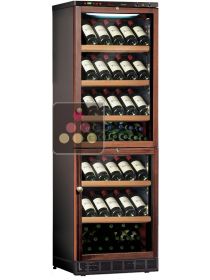 Combiné de 2 caves à vin mono-températures de conservation ou de service encastrable - Version spéciale CALICE