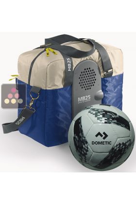 Sac isotherme thermoélectrique souple 23 Litres + ballon de foot en cuir