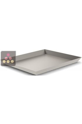 Plateau en inox pour vitrine Calice Design