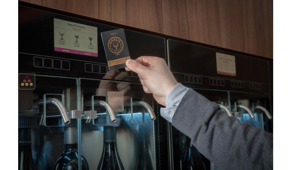 Distributeur de vin au verre 1 température pour 4 bouteilles