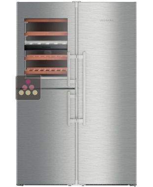 Combiné cave à vin, No Frost, Zone Bio Fresh et Ice maker Premium Plus LIEBHERR