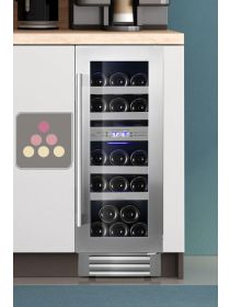 Cave à vin encastrable sous-plan 2 températures de service - Porte de 78cm LE CHAI