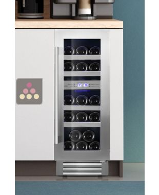 Cave à vin encastrable sous-plan 2 températures de service - Porte de 78cm LE CHAI