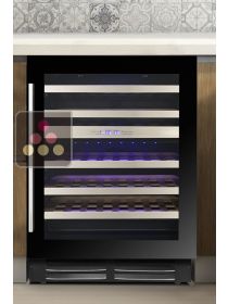 Cave à vin de service et de conservation 2 températures encastrable sous plan - Porte de 78cm LE CHAI