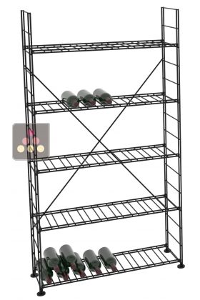 Rangement modulaire métallique pour 238 bouteilles - H170cm