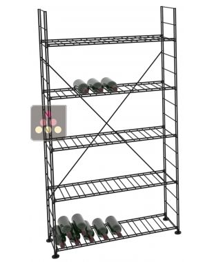 Rangement modulaire métallique pour 238 bouteilles - H170cm ARCHITECTURE INTERIEURE DU VIN