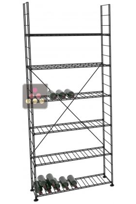 Rangement modulaire métallique pour 306 bouteilles - H220cm