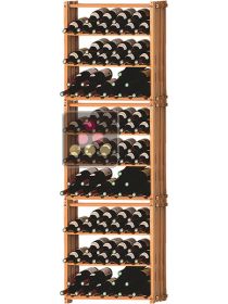 Lot de 3 casiers modulaires en hêtre massif pour 105 Bouteilles Ma Cave à Vin