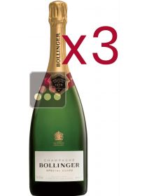 3 bouteilles de Champagne Bollinger Special Cuvée Sélection Vin