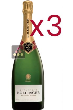 3 bouteilles de Champagne Bollinger Special Cuvée