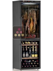 Combiné d'une cave à vin de service et d'une cave à charcuterie CALICE