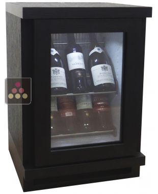 Mini-cave à vin 100% silencieuse avec habillage bois pour 8 bouteilles - Modèle Exposition WINEBAR