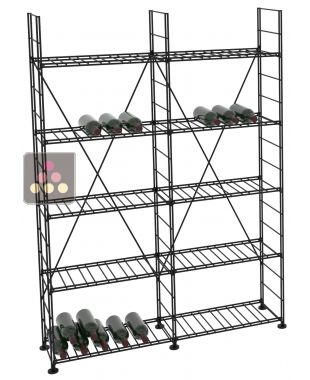 Rangements modulaires métalliques pour 308 bouteilles - H170cm ARCHITECTURE INTERIEURE DU VIN