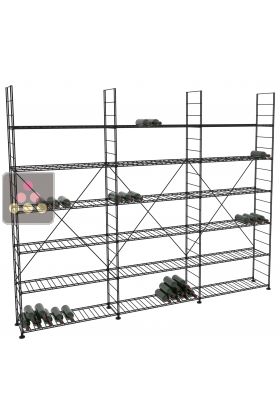 Rangements modulaires métalliques pour 918 bouteilles - H220cm