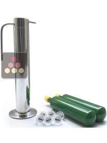 Système de préservation des bouteilles ouvertes + 2 cartouches d'argon + 5 bouchons OENOPRO