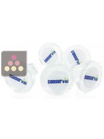 Lot de 5 bouchons en verre étanche pour système de préservation Conservin OENOPRO