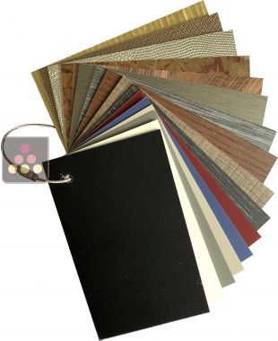 Nuancier 16 couleurs Vitrine calice Design - Gamme métallique Ma Cave à Vin