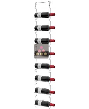 Support mural de 8 bouteilles de taille magnum CHAIN MY WINE