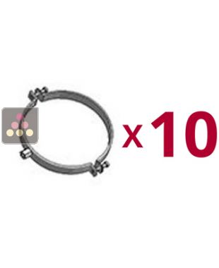 Lot de 10 Colliers support pour climatiseur Fondis - diamètre 125mm WINEMASTER