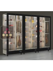 Combiné de 3 Vitrines réfrigérées modulaires - Fromages et Charcuteries CALICE DESIGN