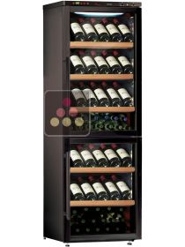 Combiné de 2 caves à vin mono-température de conservation ou de service CALICE