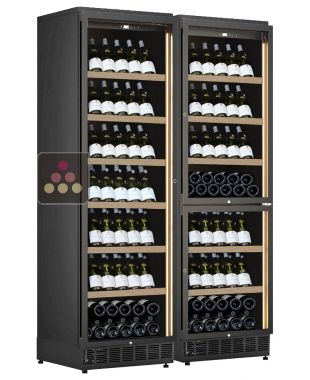 Combiné encastrable de 2 caves à vin 3 zones de températures CALICE