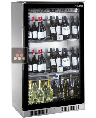Cave à vin de service mono ou multi-températures - Bouteilles inclinées BRERA