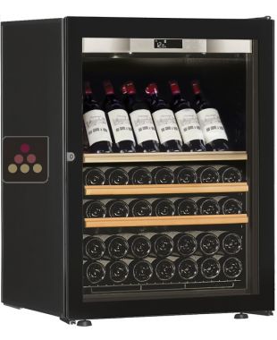 Cave à vin Mono-Température de vieillissement ou de service - Equipement présentation/coulissant - Porte Full Glass TRANSTHERM