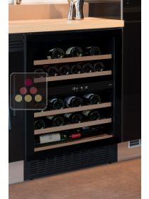 Cave à vin 2 températures de service encastrable sous plan AVINTAGE