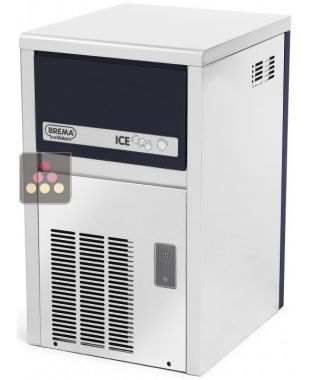 Machine à glaçons pleins 21Kg/24h avec réserve intégrée 4kg et nettoyage automatique - Pose libre - Condenseur à air BREMA