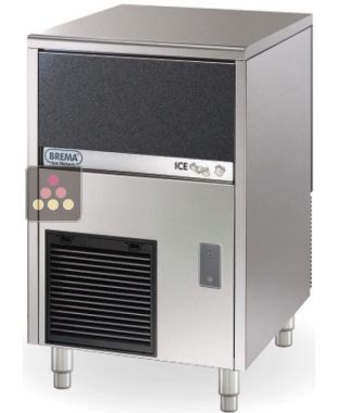 Machine à glaçons cubiques 44kg/24h avec réserve intégrée 16kg et nettoyage automatique - Pose libre - Condenseur à air BREMA