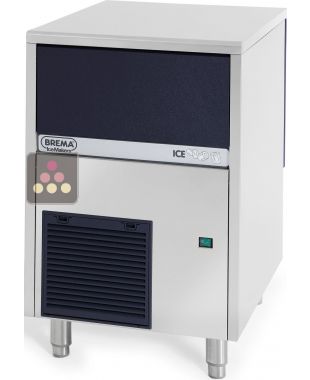Machine à glaçons creux 40kg/24h avec réserve intégrée de 15kg - Pose libre - Condenseur à air BREMA