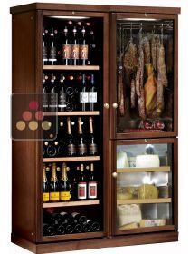 Combiné de 3 caves mono-températures pour vins, fromages et charcuteries CALICE