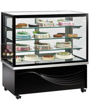 Vitrine horizontale positive ventilée 4 faces vitrées - 550L TECFRIGO