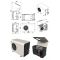 Climatiseur de cave naturelle de 1550 Watts - Évaporateur plafonnier - Froid, humidification et chauffage