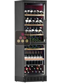 Cave à vin enchassable 2 températures avec tiroir de service pour bouteilles verticales CALICE