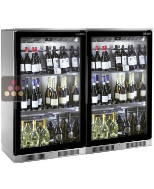 Combiné de 2 caves à vin de service mono ou multi-températures BRERA
