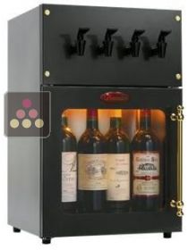 Distributeur de vin au verre 4 Bouteilles et système de conservation 2 zones La SOMMELIERE