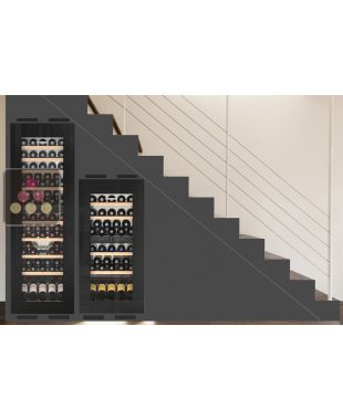 Combiné de 2 caves à vin multi-usages encastrable en colonne LIEBHERR