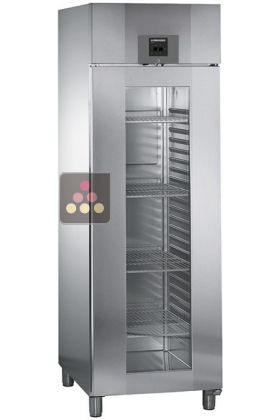 Armoire positive ventilée Gastronorme GN 2/1 porte vitrée  - Cuve Inox - 465L