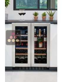 Cave à vin de service 2 températures encastrable sous plan AVINTAGE