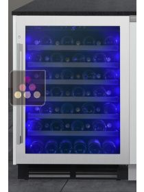 Cave à vin mono-température de conservation ou de service encastrable sous plan - Porte électrochromatique LE CHAI