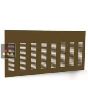 Panneau déflecteur en MDF pour vitrine encastrée et surélevé sur socle - 3 modules - profondeur standard CALICE DESIGN