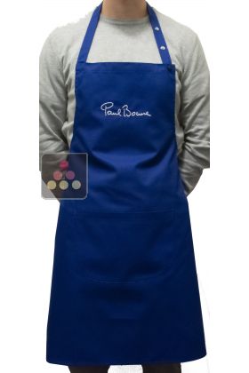 Tablier bleu avec signature grise Paul BOCUSE