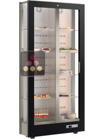 Vitrine réfrigérée de présentation pour plats et desserts - 3 faces vitrées - Profondeur réduite - Compatible groupe déporté CALICE DESIGN