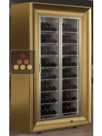 Cave à vin traversante de service ou de conservation - Bouteilles inclinées CALICE DESIGN