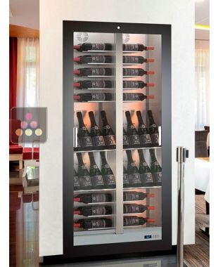 Vitrine à vin encastrable multi-températures de service et de conservation - P36cm - Équipement mixte CALICE DESIGN