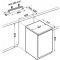 Table-top positif ventilé vitré encastrable sous plan - 148L